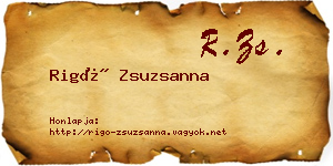 Rigó Zsuzsanna névjegykártya