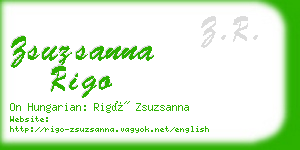 zsuzsanna rigo business card